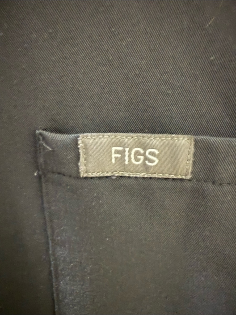 FIGS Short-Sleeve Catarina V-Neck Scrub Top in Charcoal - Picture 5 of 5